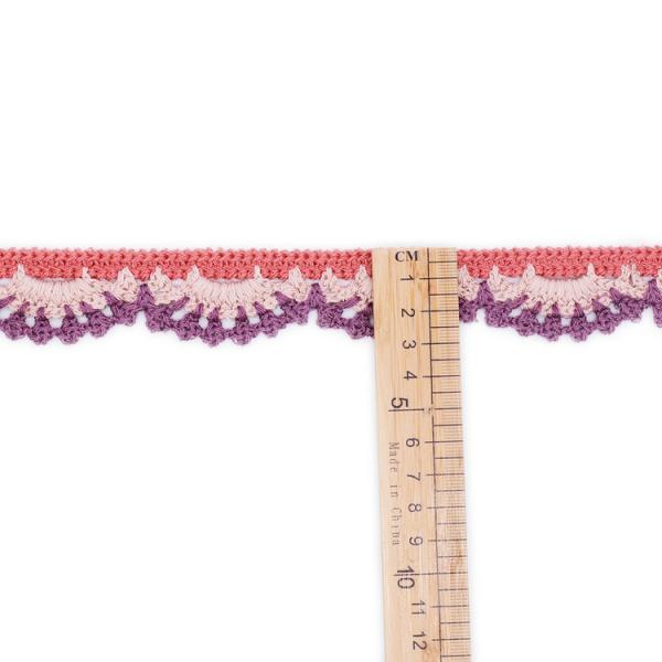 KJ20058 Colorful Shell 3cm Embroidery Lace Trim
