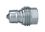 Threaded To Connect Hydraulic Quick Coupling , Faster Interchange Hydraulic
