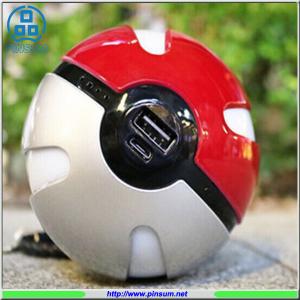 China Hot selling Pokemon ball 10000mah  power bank with night lighting wholesale