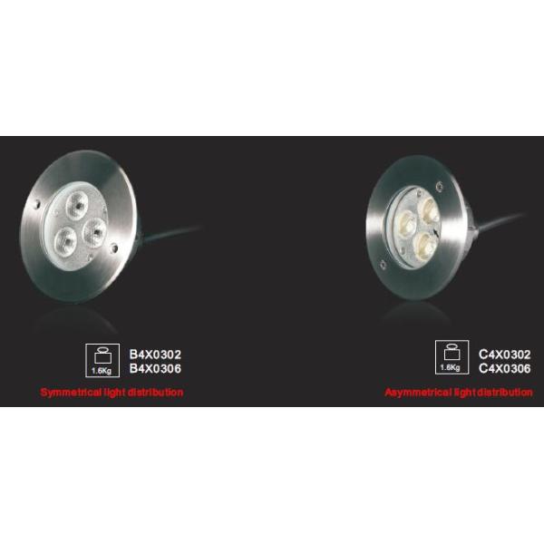 3 * 2W 9W RGB High Power LED Recessed Underwater Light for Swimming Pool