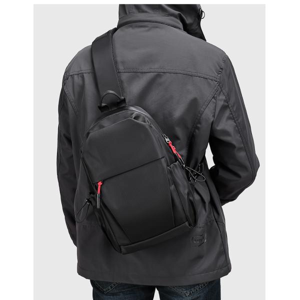 Hot sell wholesale fashion men custom waterproof shoulder bag crossbody chest sling bag
