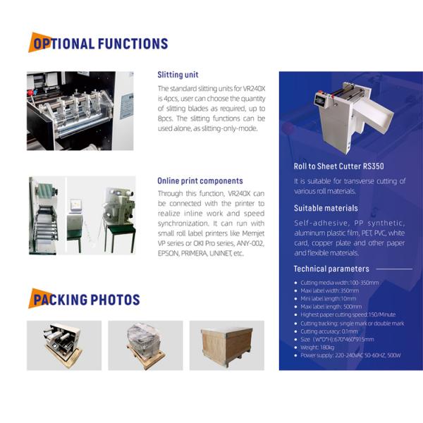 GIPENG PLC Automatic Roll Label Cutting Machine with Laminator and Slitter