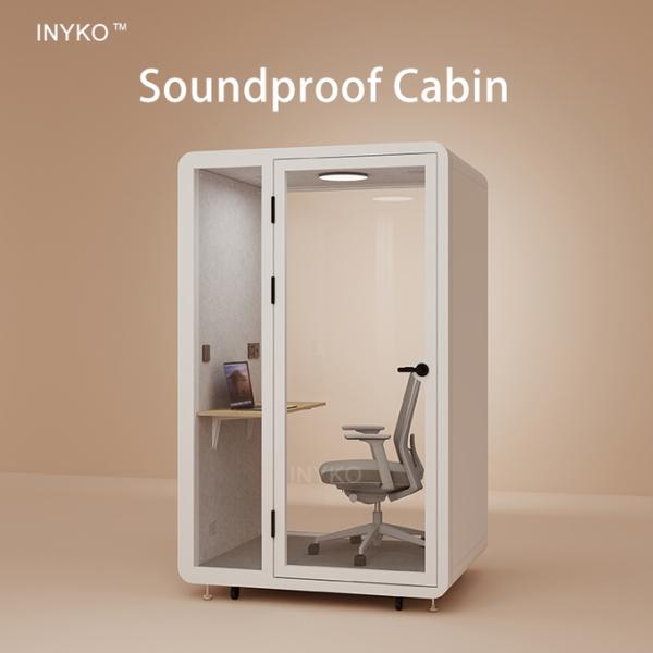 Soundproof Phone Pod with 35-45 dB Soundproofing and 5 Year Warranty for 2 Person Seating