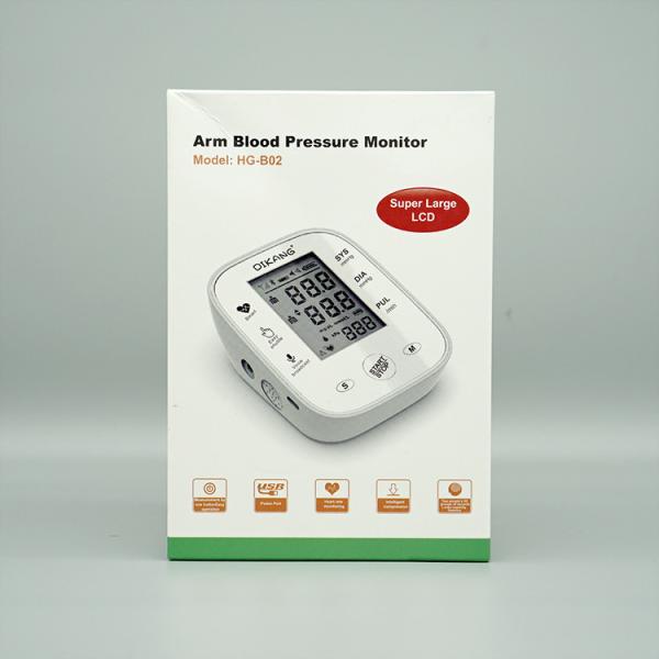 3.46in LCD Medical Portable Blood Pressure Cuff Bp Measuring Instrument USB Interface