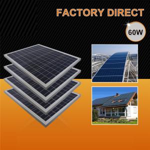 CE Durable 60W Polycrystalline Silicon Solar Panels For Home