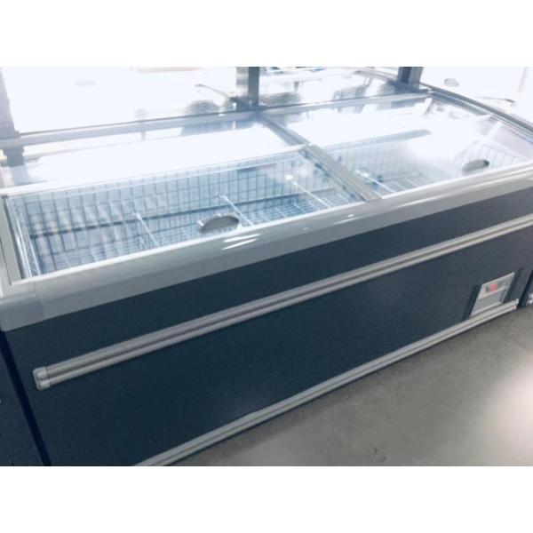 Straight - cooling automatic frost refrigerating frozen preservation horizontal island cabinet