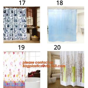 EU and USA best choose and fashionable priting YOUR LOGO shower curtain, bath