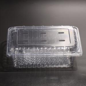 China Rectangular Disposable Plastic Food Packaging Container With Lid wholesale