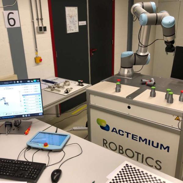 Palletizing Robot With Robot Arm 6 Axis Of UR10e Payload 10kg Reach 1300mm For Packing Line