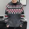 China Round Neck Custom Sweater Knit Sweater Print Sweater Men Wool Sweater wholesale