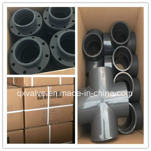 Customized White ASTM Standard Sch80 Plastic PVC UPVC Pipe Fitting for Industry System
