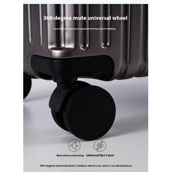 Durable Large Capacity Student Luggage 20 Inch Multifunctional Zipper Trolley Case with ABS PC Main Material and Luxury Style