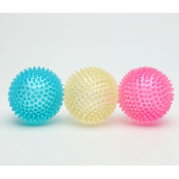 Multicolor Dog Toy Spiky Ball Pet Knobby Bouncing Ball Toy OEM Service