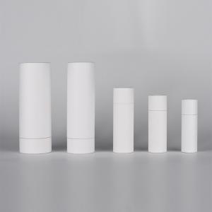 Push Up Eco Friendly Kraft Packaging , Blister Biodegradable Chapstick Tubes