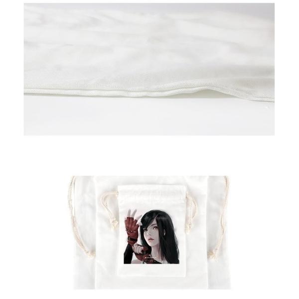 Logo Printing Sublimation Canvas Bags Storage Sublimation Drawstring Bag Dustproof