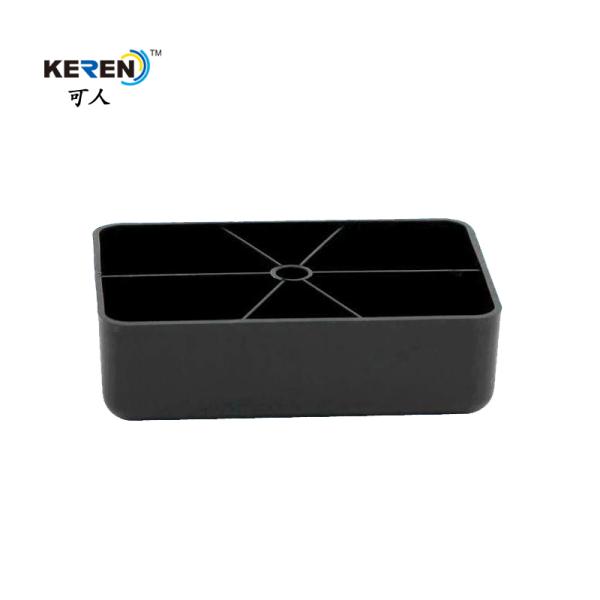 KR-P0104 Classical Square Plastic Bed Frame Feet Lows Long Lifespan For Sofa Frame