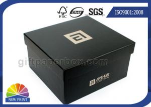 China Large Black Gift Box Cardboard Paper Box for Packing Shoes Flattie wholesale