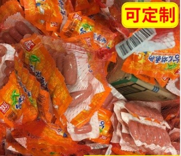 Sausage Mesh Netting Bags , Hot dag Mesh Bag Packaging With PE Material 4.5cm