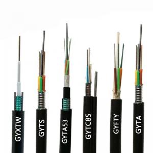 China 12 24 48 core outdoor stranded Loose Tube steel armoured GYTS direct bury/duct/aerial fiber optic cable wholesale