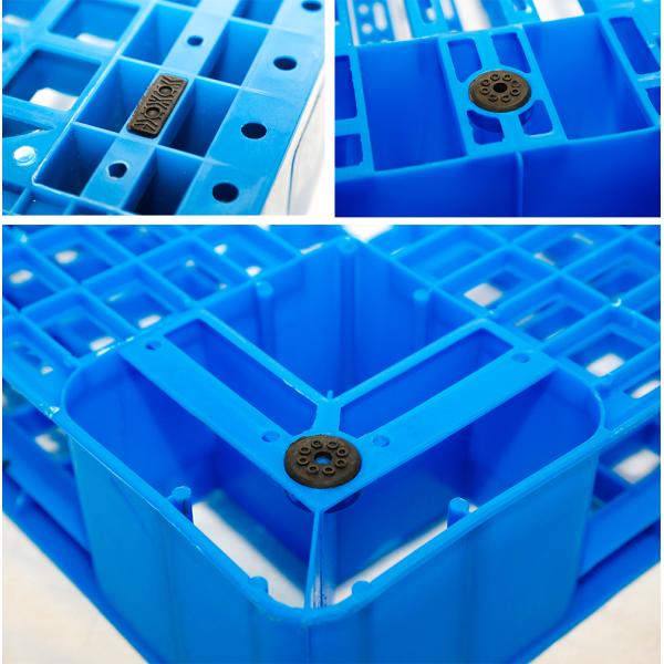 9 Legs Blow Molding Heavy Duty Plastic Pallet 1200*1000*150mm