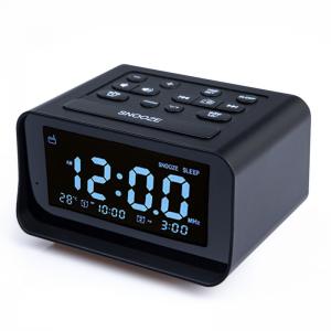 China Home Hotel LED Clock Radio , Portable Desk Radio With USB Port wholesale