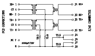 4x10/100Mbps PulseJack JX80-0022NL / LPJ46404AFNL Green LED Rj45 Connectors