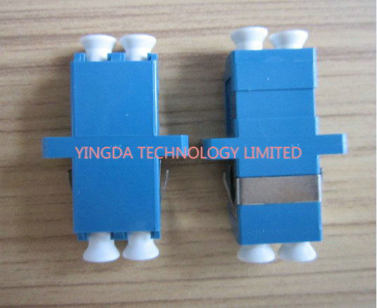 PBT Fiber Optic Adapter LC Duplex SC Footprint Type Blue Single Mode High Density