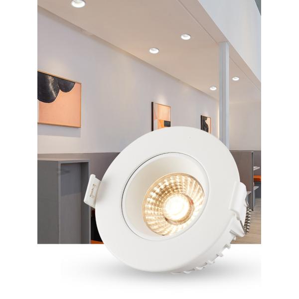 Practical Ra95 LED Downlight Tilt Dimmable , Fliker Free 8W COB LED Downlight
