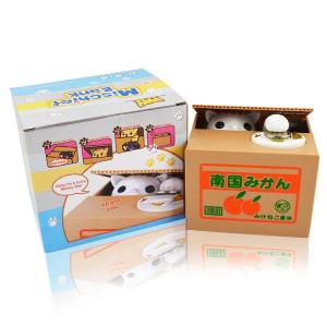 OEM Kitty Money Piggy Bank 12x13x18cm CE ROHS certification