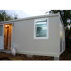 China Temporary Residence Modular Container House Steel Door With Sanitary Facilities on sale