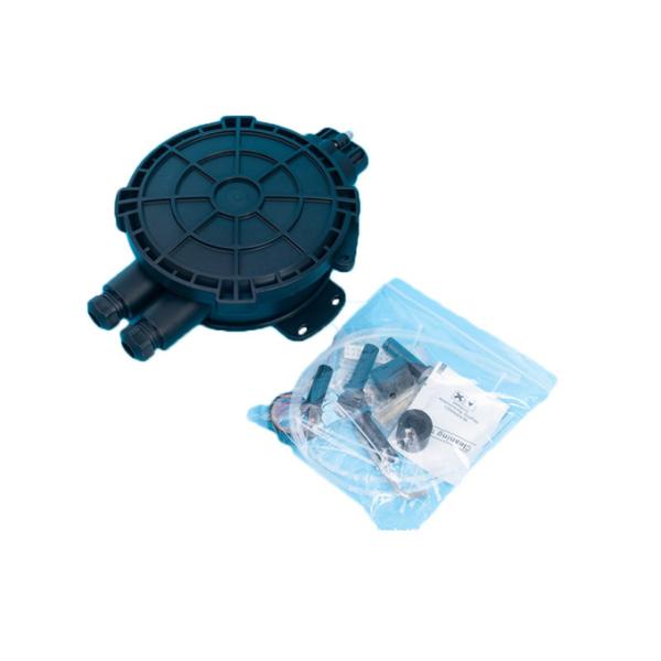 Waterproof IP68 Horizontal Fiber Optic Splice Closure with Lock Panel 24 Core Capacity Inline Design