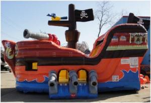China Pirate Ship Slide Inflatable Combo Jumping House For Birthday Party wholesale