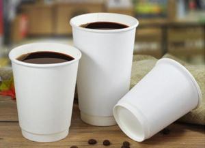 China ISO9001 Double Layer Kraft Paper Coffee Drink Cup 16oz For Cafe wholesale