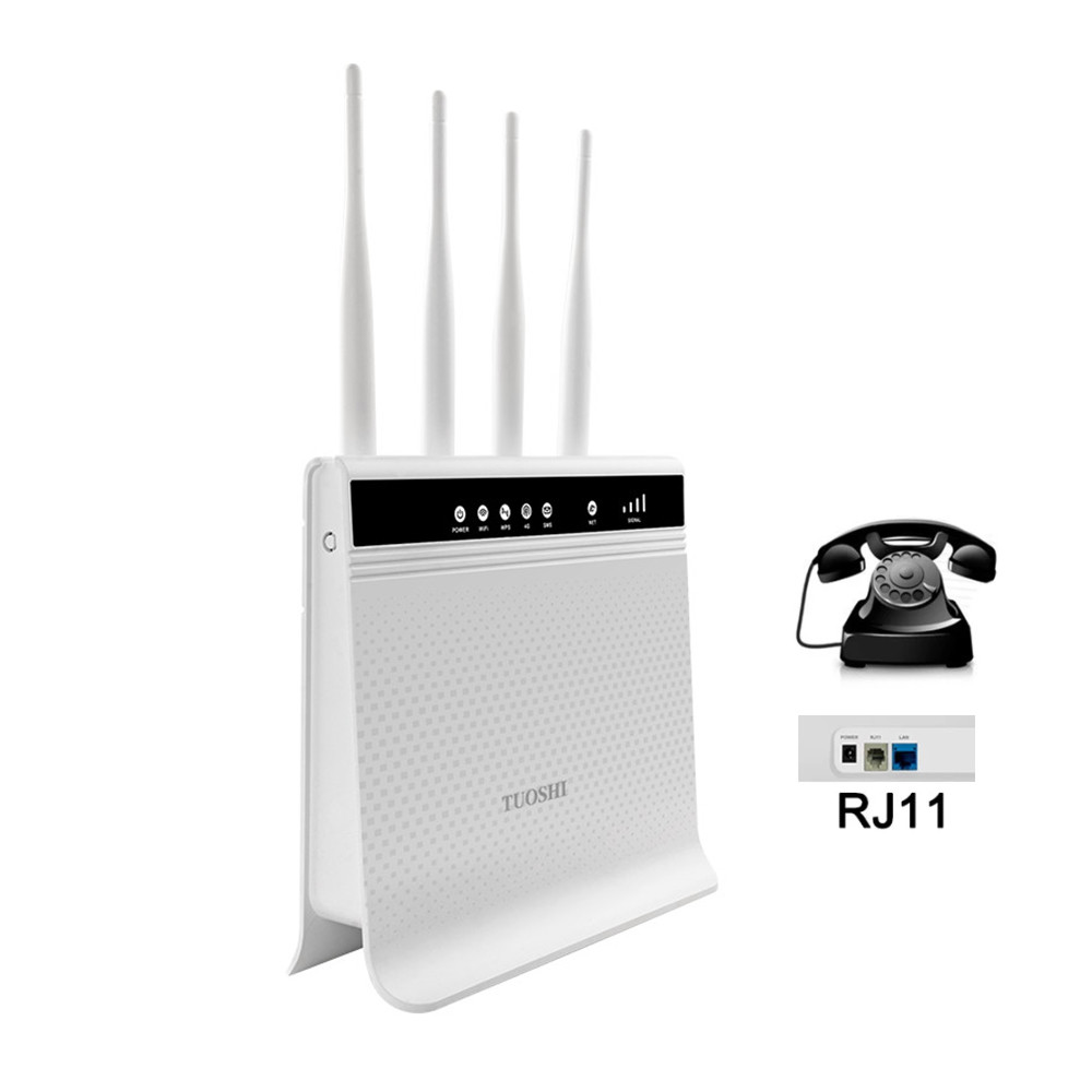 Quality Dual Band External Antenna Wireless Router 300mbps With LAN RJ11 Port for sale