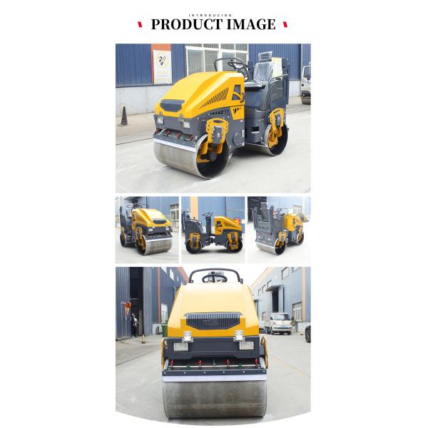 SAUER-DANFOSS Hydraulic Pump 1t 2t 3t Full Hydraulic Road Roller with CE Certificate