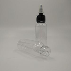 China Customizable Plastic Droppers With Screw Caps In Transparent Black wholesale