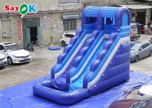 China Amazing Fun Tarpaulin Inflatable Water Slide With Pool Bounce Slide Inflatable Water Slides For Kids wholesale