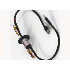 USB 3.0 Capsule Slip Ring plastic Housing Fast Transmission Rates With PWM