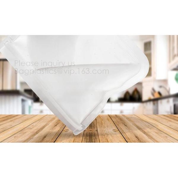 fresh food vegetable fruit roll packaging plastic flat pouch bag,zipper Seal pack Embossing Vacuum Bag for Fresh Food