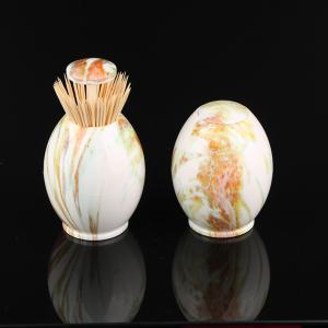 China Porcelain Decorative Retractable Automatic Toothpick Holder wholesale