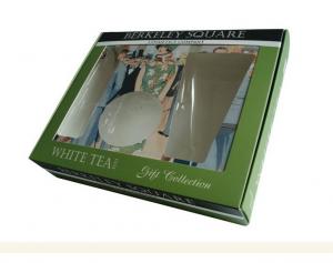 China Tea Paper Box CMYK Colors , Paper Box Packaging For White Tea PVC Window wholesale