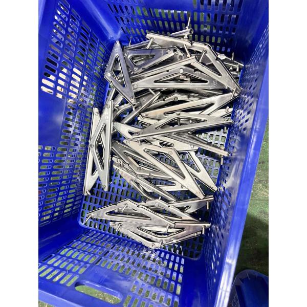 Heavy-Duty Folding Bracket Arms – Stainless Steel Adjustable Support Hinges for Wall-Mounted Tables, Workbenches, and Equipment Frames