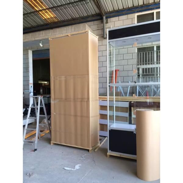 High Quality Aluminum Folding Display Showcase Counter with display TOP,Storage area and locking doors brand Graphics