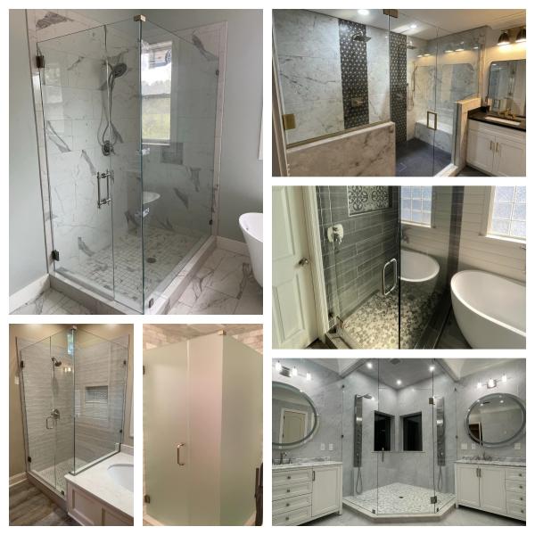 Frameless Shower Enclosures Clear Super White Frosted Tempered Glass Shower Doors With Hingles Door Handles