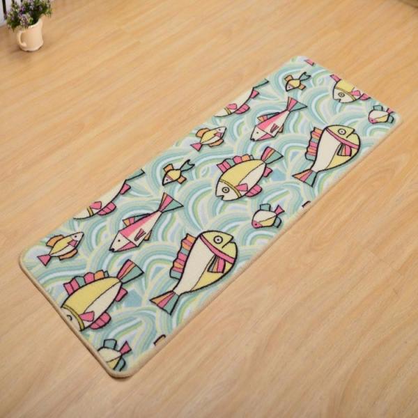 Fresh fruit design loop pile nylon door mat