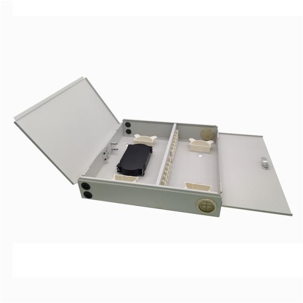 12 / 24 Cores LC / SC / ST / FC Connectors Optical Fiber Patch Panel Indoor Wall Mount