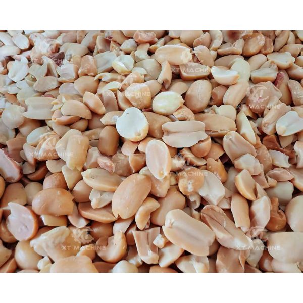 Split Peanut Blanching Machine Blanched Peanut Production Line With 100% Breaking Rate And 800-1000kg/h Capacity