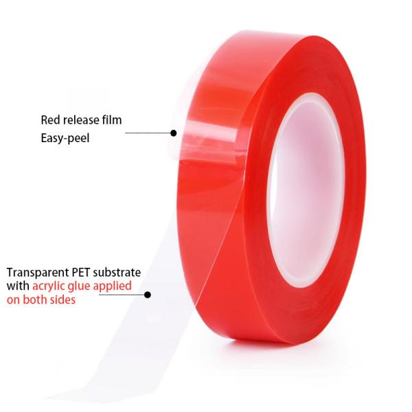 Alternative To TESA 4965 PET Red Film Double Sided Adhesive Tape