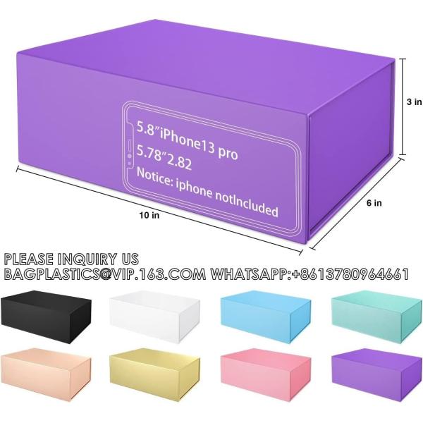 Custom Magnet Magnetic Luxury Packaging Folding Paper Gift Box Business Flap Lid Packaging Cardboard Bespoke Custom