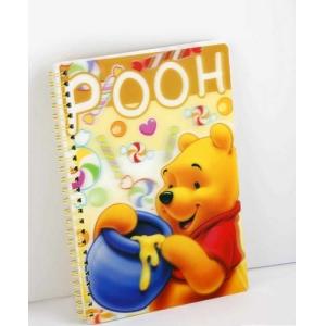 PLASTIC LENTICULAR Promotional pp pet 3d lenticular notebook/dairy notebook